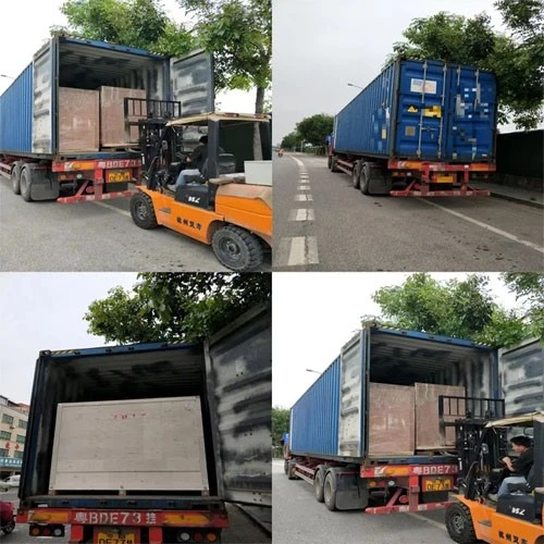 Shipment with CO2 laser machine Shipment with CO2 laser machine