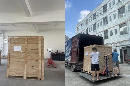Wooden case package delivery Wooden case package delivery